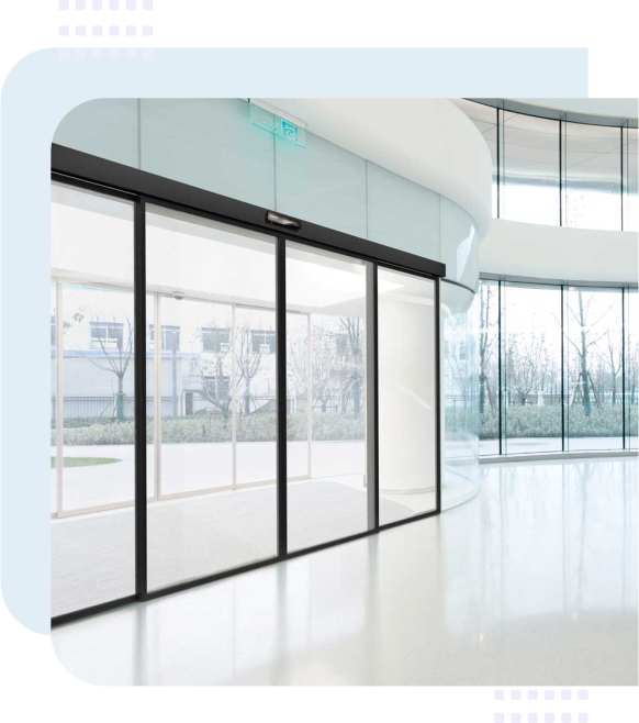 Frameless door automation